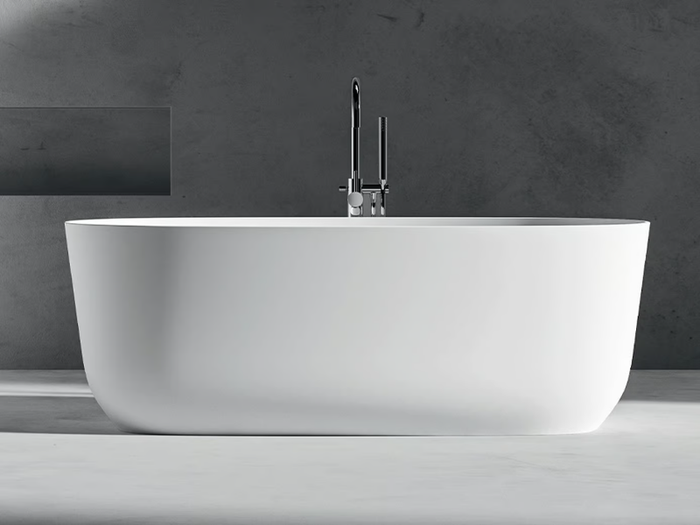 PANIER - Contemporary style freestanding oval bathtub _ Arbi Arredobagno